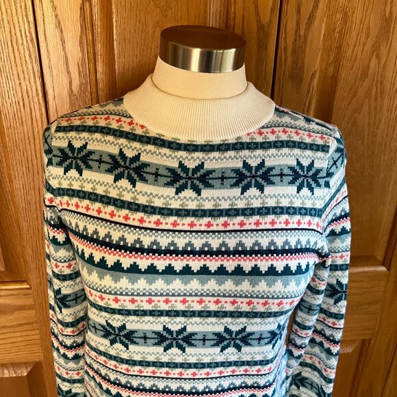 TALBOTS - Fair Isle Mockneck Pullover -- NEW with Tag - Picture 2 of 12